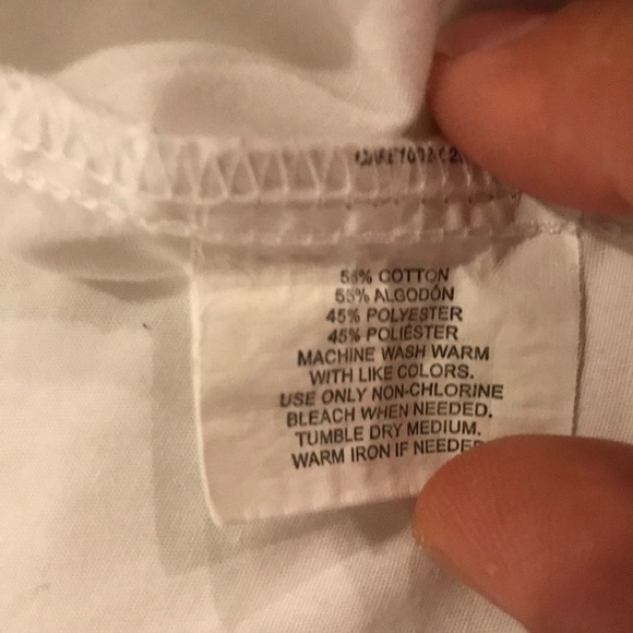 Girls uniform button down blouse/top in white - Picture 7 of 7